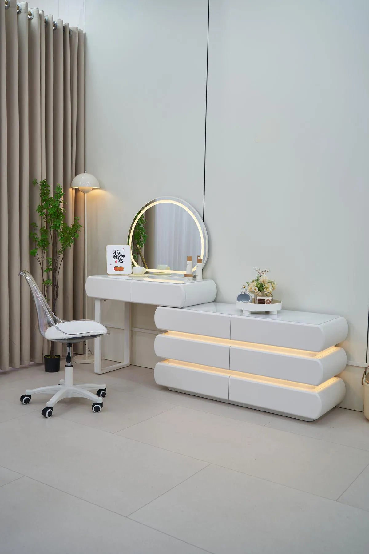 Coiffeuse LED avec Fauteuil / 2203