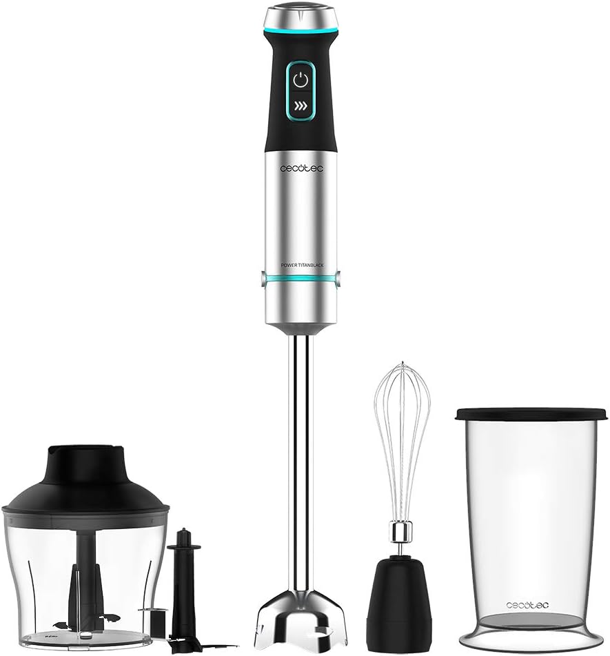 MIXEUR PLONGEANT POWER TITANBLACK 1200 XL CREAM&CRUSH CECOTEC / 4292
