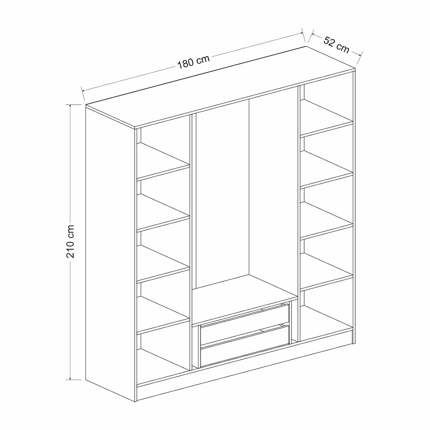 Armoire 4 Portes / M.M.01.03.48.07802