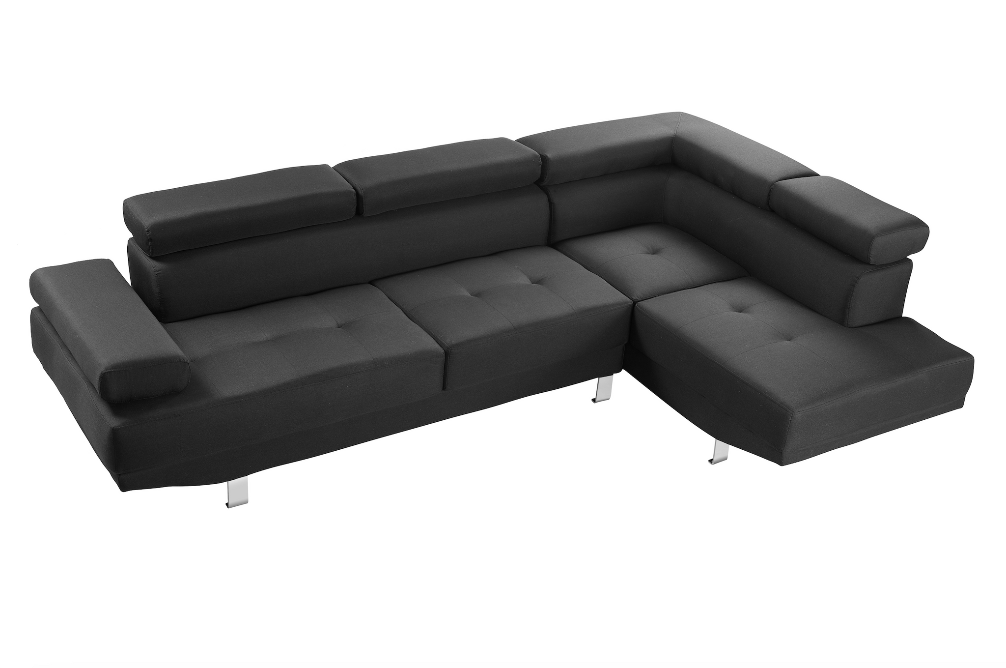Canapé d'angle noir / VS699S BLACK
