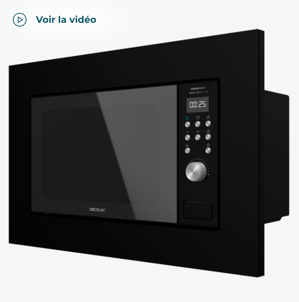 Micro-ondes encastrable GrandHeat 2000 Built-In Black / 1375