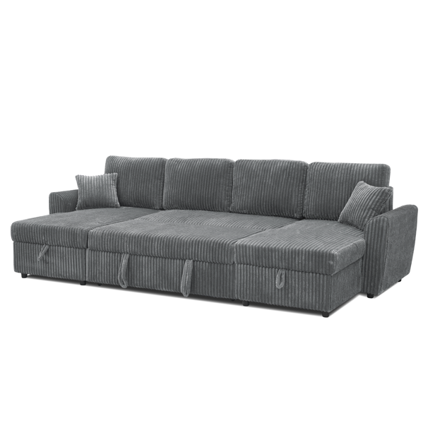 Canapé convertible gris / YL-93163UGREY