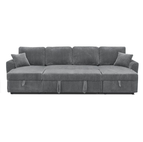 Canapé convertible gris / YL-93163UGREY