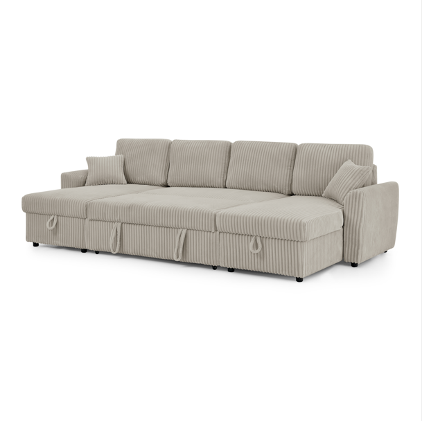 Canapé convertible taupe / YL-93163UTAUPE