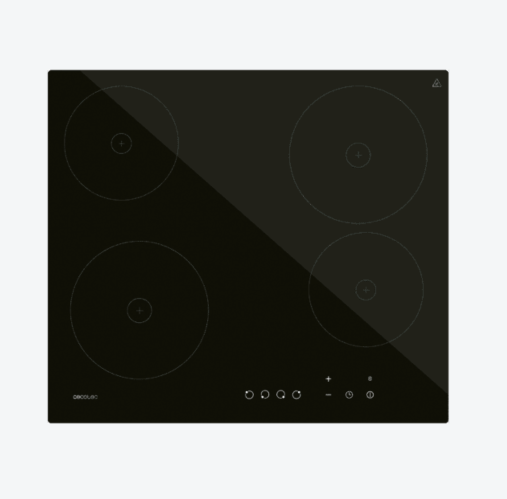 Plaque de cuisson vitrocéramique à 4 foyers / 1968