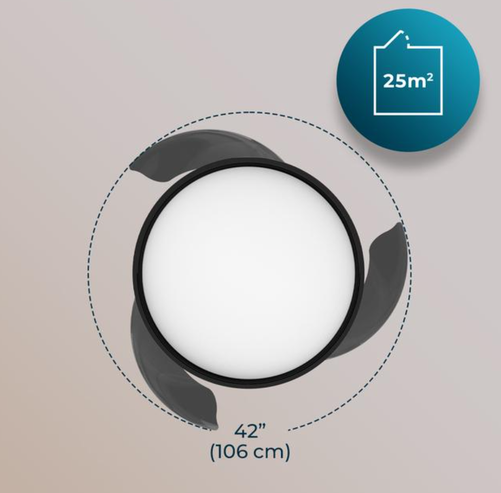 Ventilateur de plafond à 3 pales rétractables / 0660