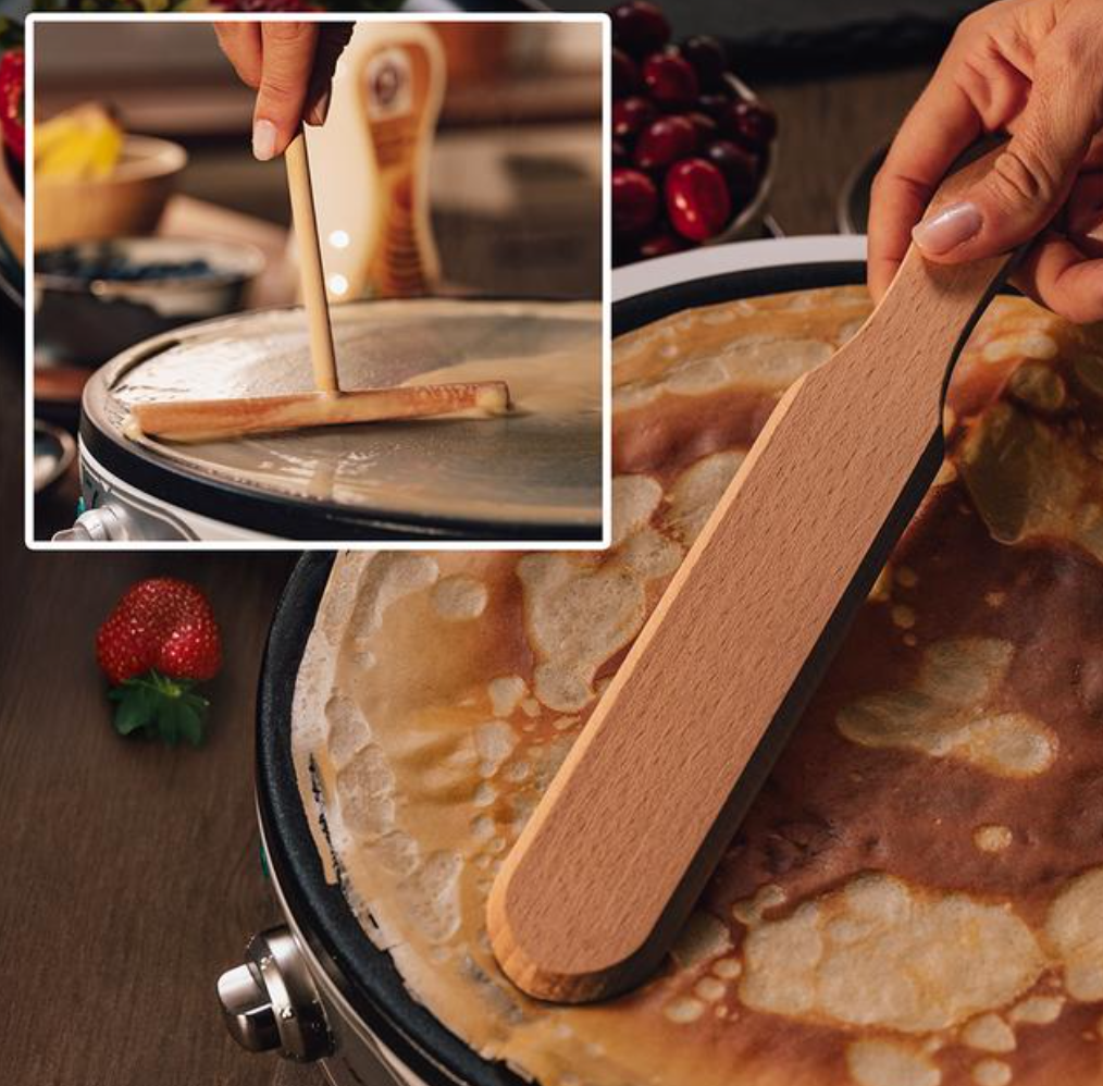 Crêpière électrique de 1200 W avec revêtement antiadhésif et puissance ajustable / 8034