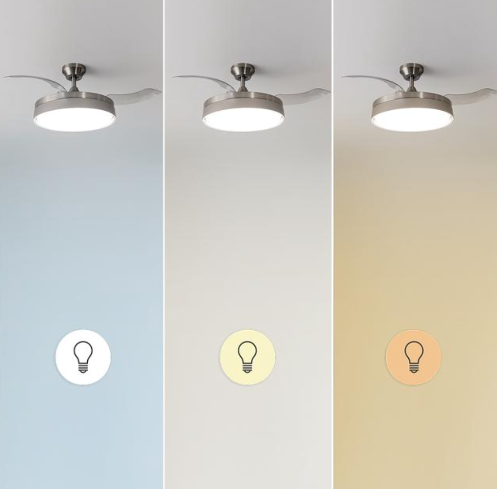 Ventilateur de plafond à 3 pales rétractables / 0662