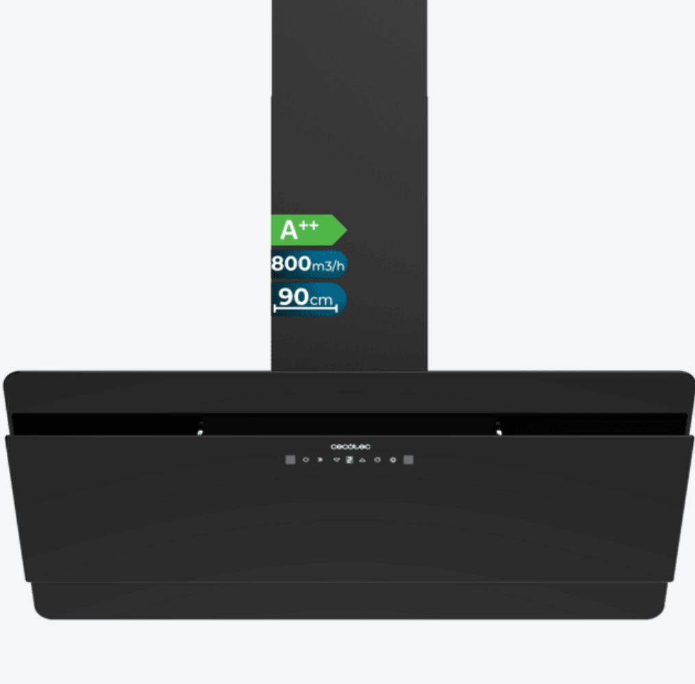 Hotte décorative Bolero Flux DT 908000 Glass Black / 2898
