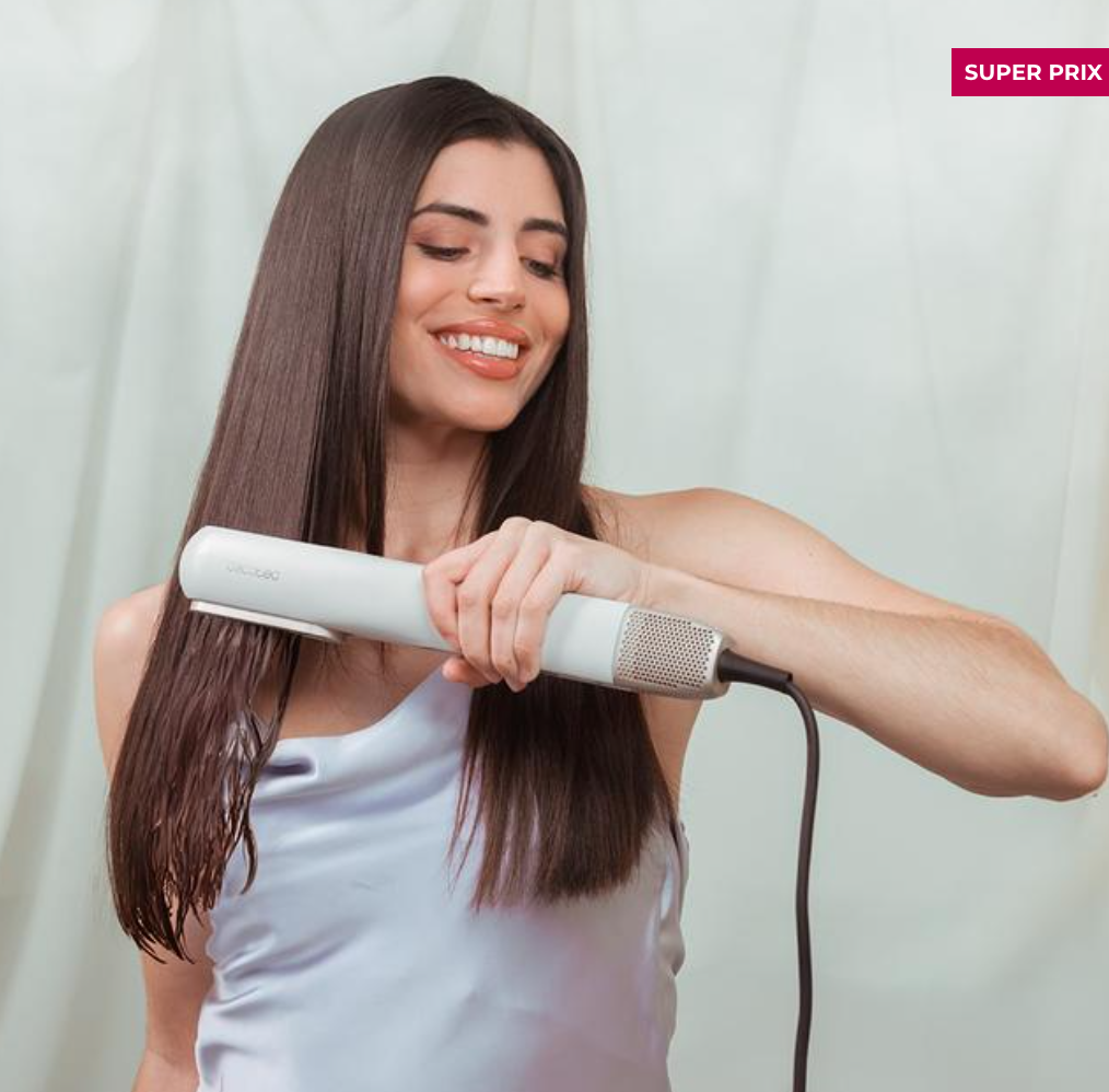 Lisseur séchant avec 2 accessoires : brosse et embout concentrateur / A01_EU01_100158