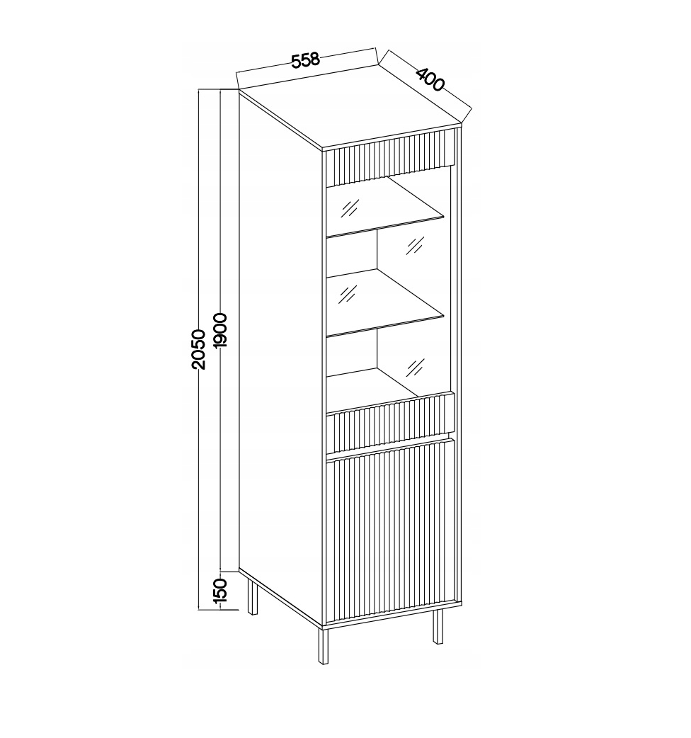 Vitrine OSAKA BEIGE