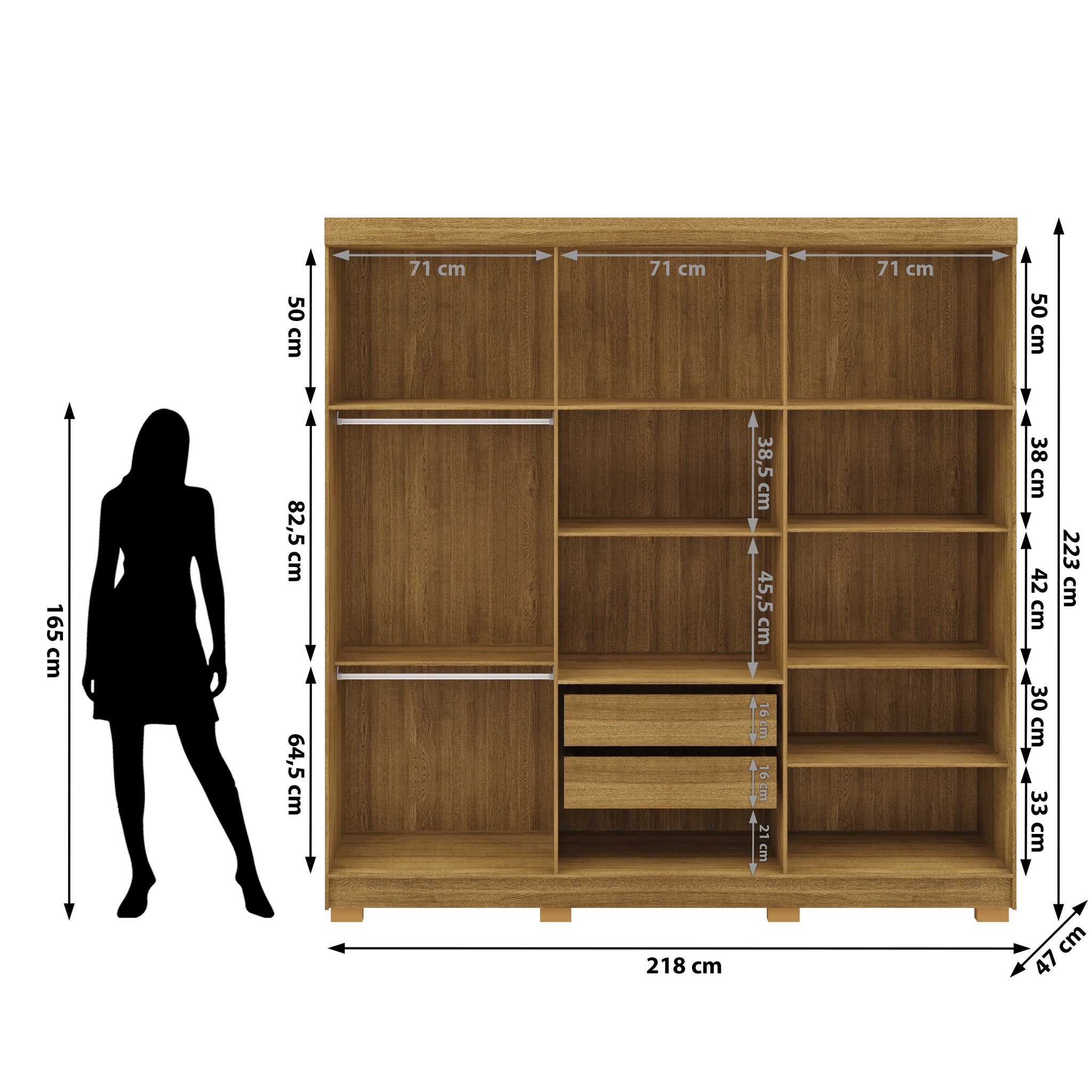 Armoire ELEGANCE NATURE / 10037NATURE