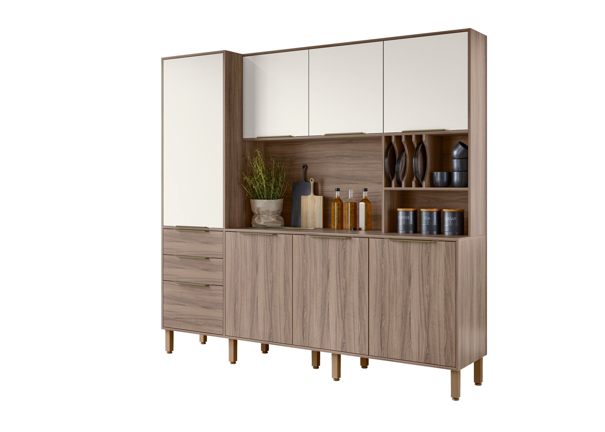 Armoire cuisine ELEGANCE 210 cm / 13368.278.1