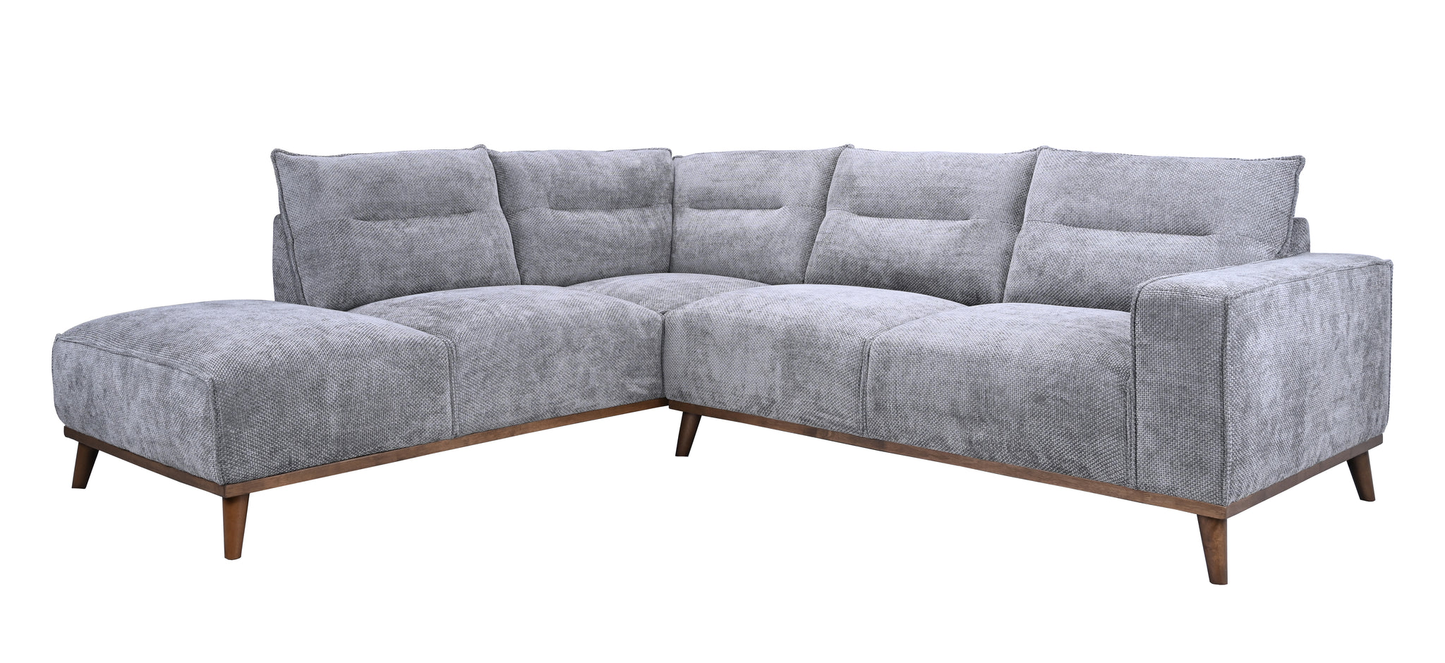Canapé d'angle gris / F4137SS-STONE