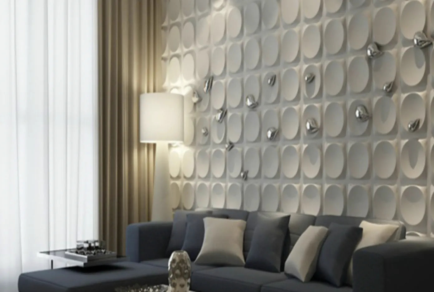 Plaques murales 3D PVC / D098